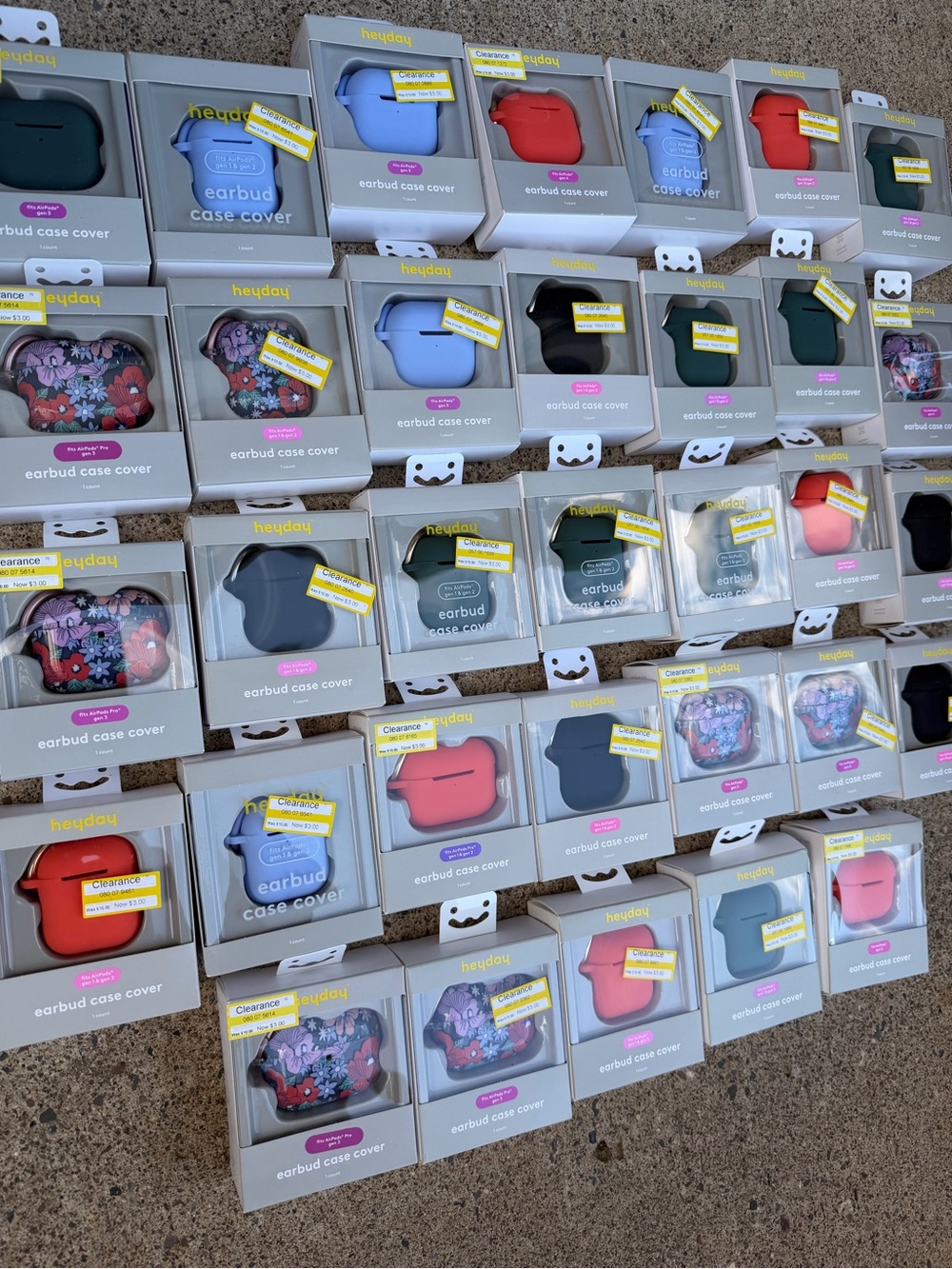 33 WHOLESALE heyday Silicone Earbud AirPod Case Cover
